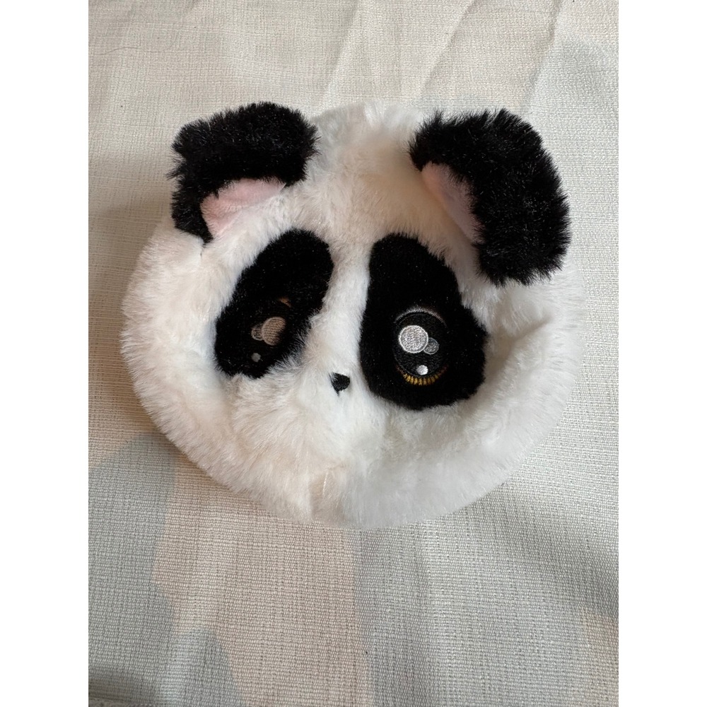 Na! Na! Na! Surprise Panda Plush Coin Purse Faux Fur Clip On Bag Accessory